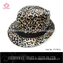 Little Girls Fashion cheap Leopard fedora hat